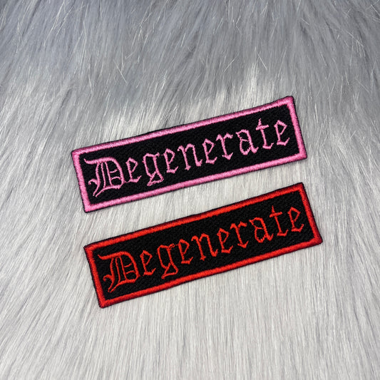Degenerate Embroidered Patch