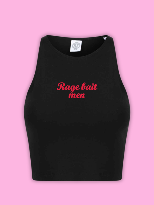 Rage Bait Men Cropped Tank Top