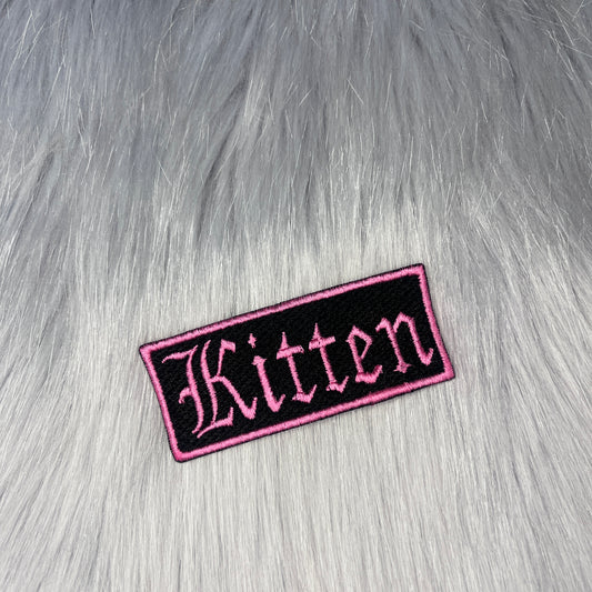 Kitten Embroidered Patch