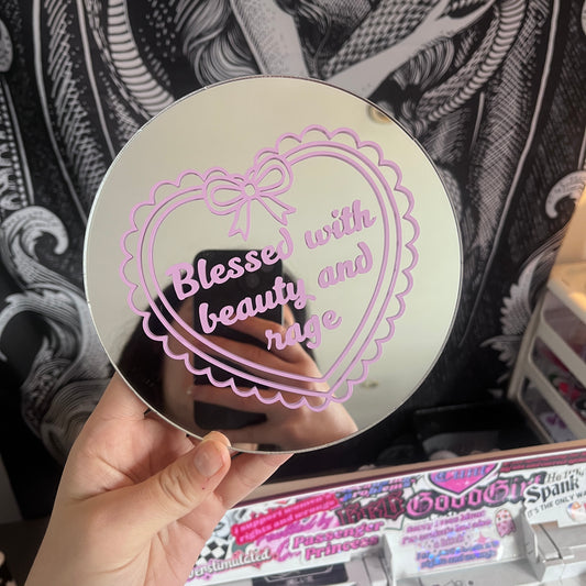 Blessed With Beauty and Rage Mirror