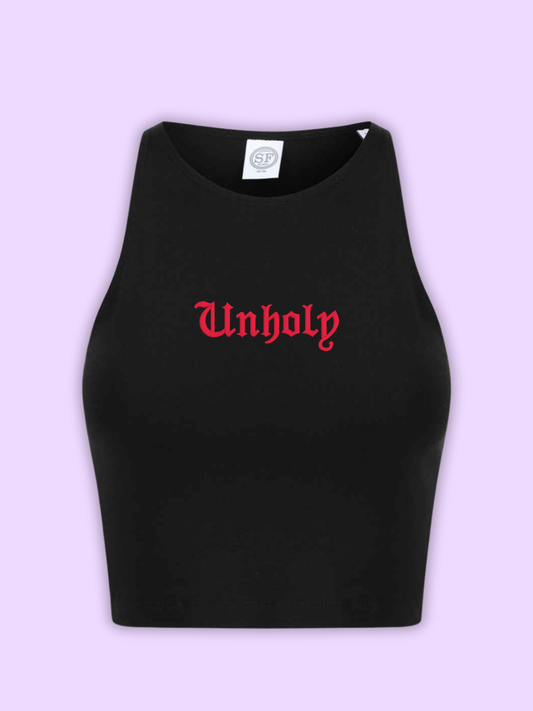 Unholy Cropped Tank Top