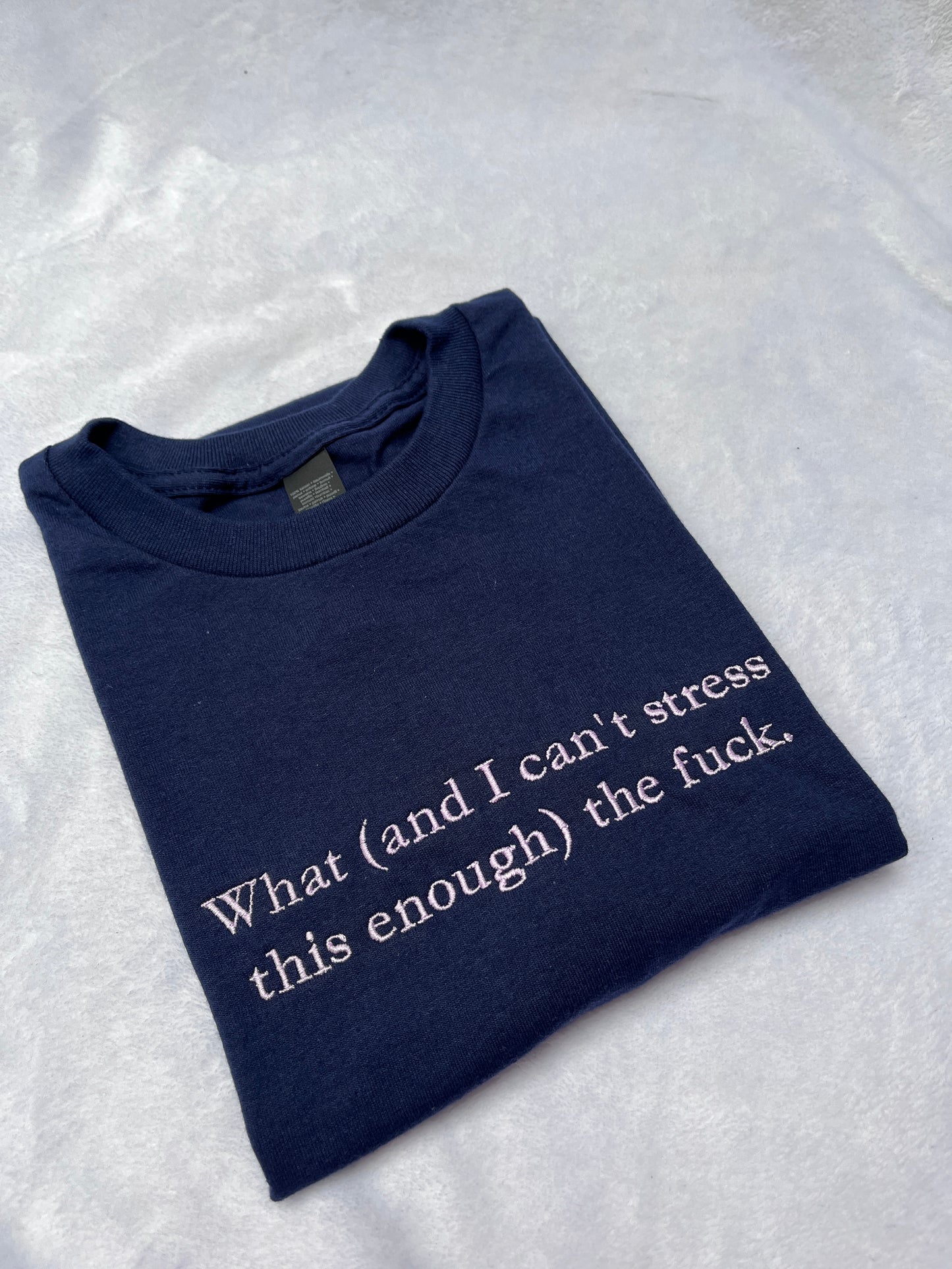 What (and I can't stress this enough) the fuck Embroidered Sweatshirt