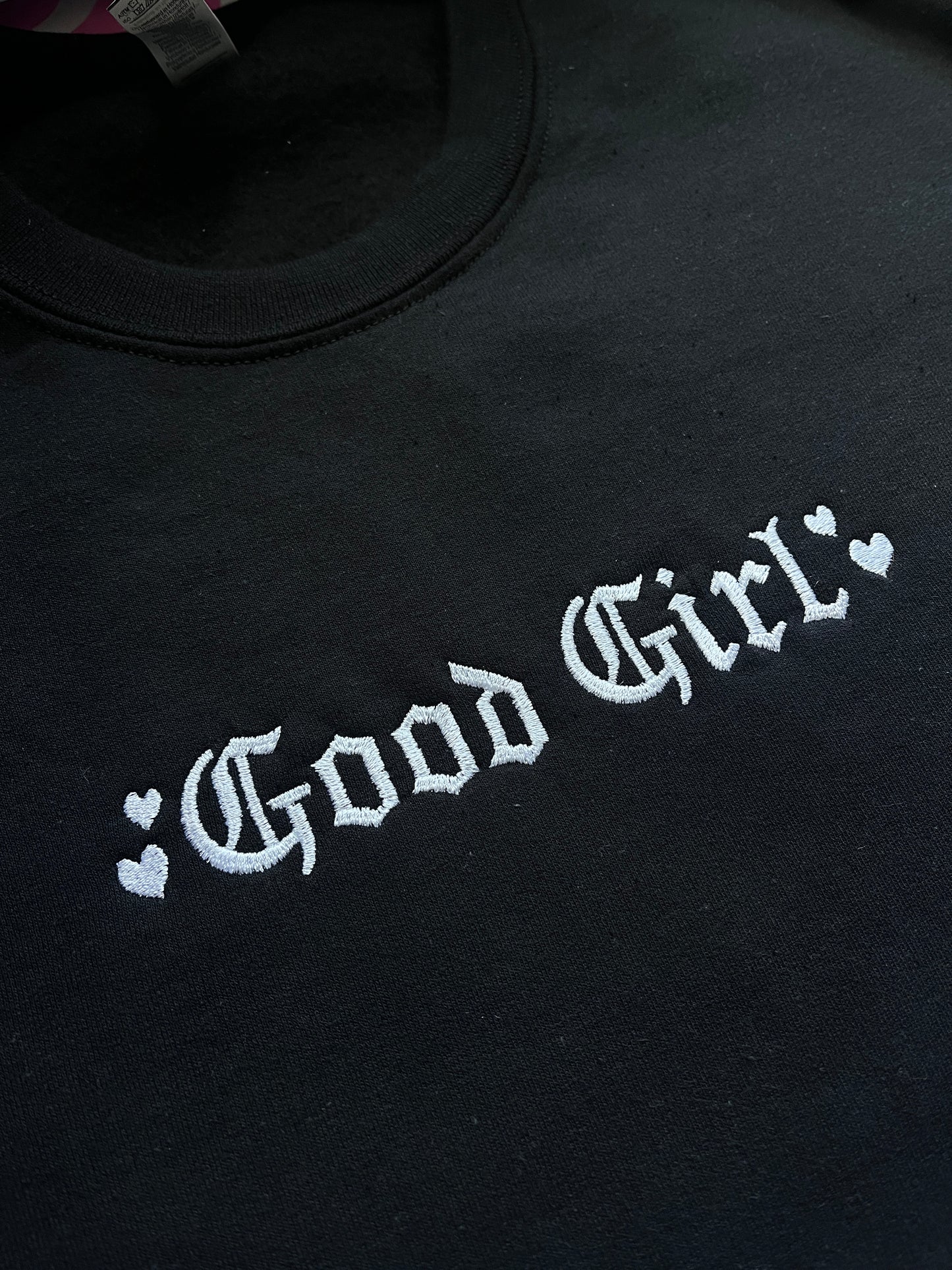Good Girl Embroidered Sweatshirt