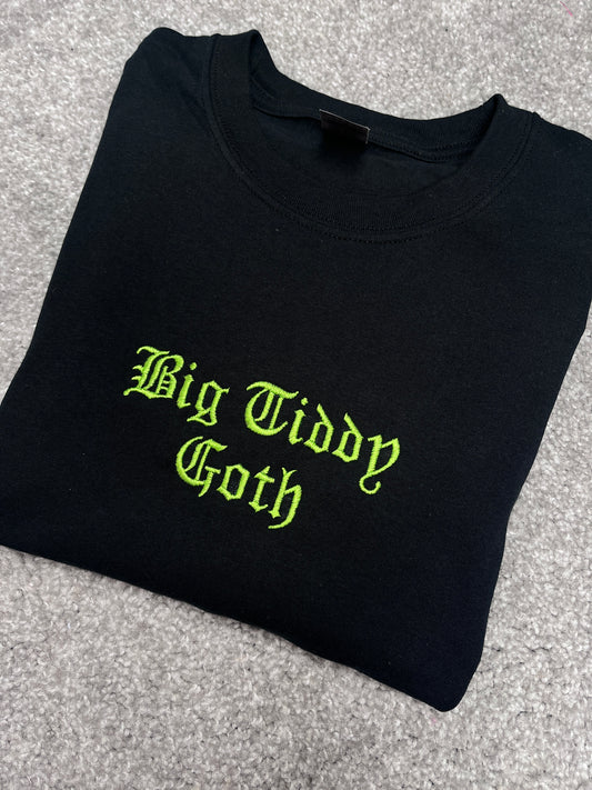 Big Tiddy Goth Embroidered Tee
