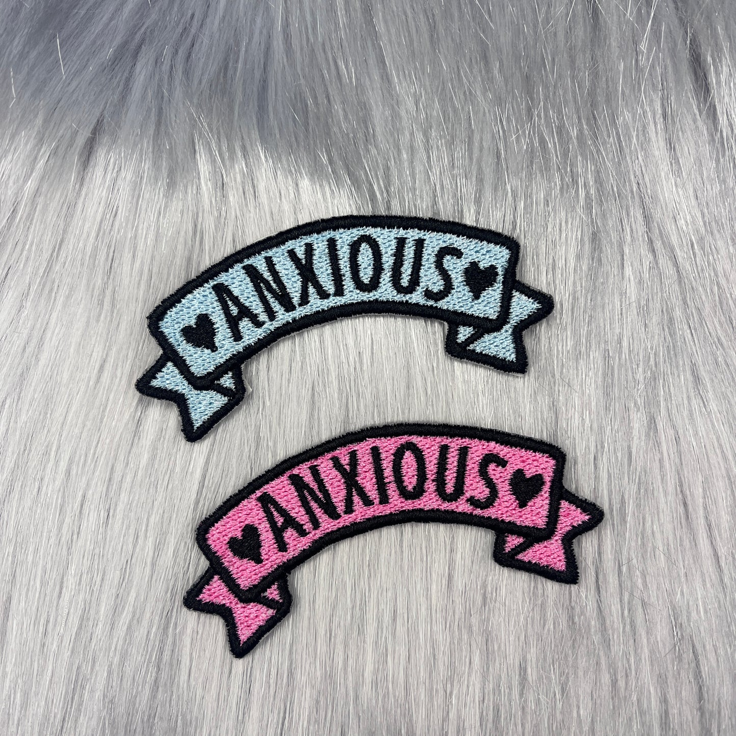 Anxious Banner Embroidered Patch