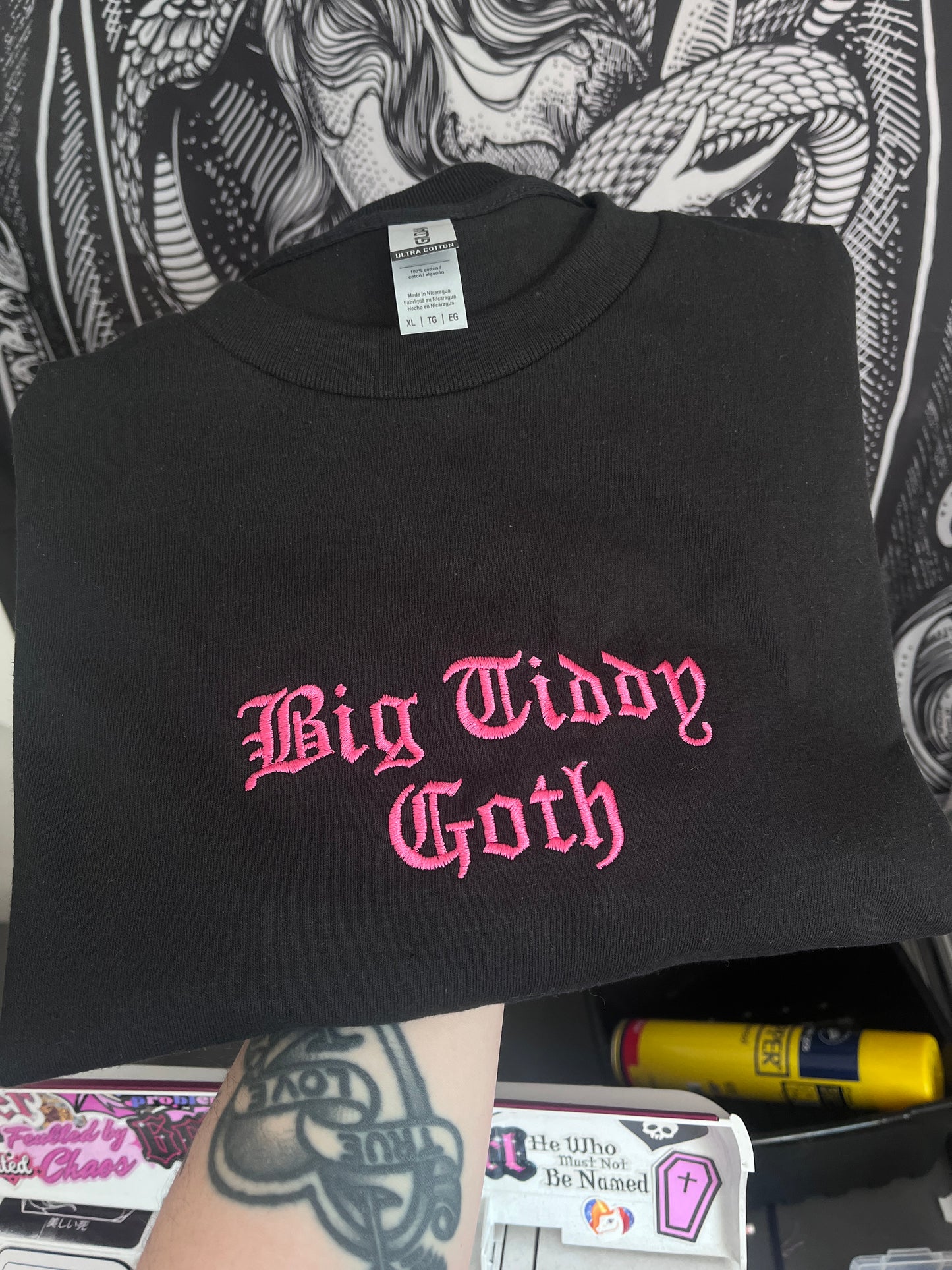 Big Tiddy Goth Embroidered Tee
