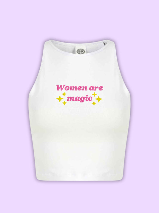 Women Are Magic Cropped Tank Top