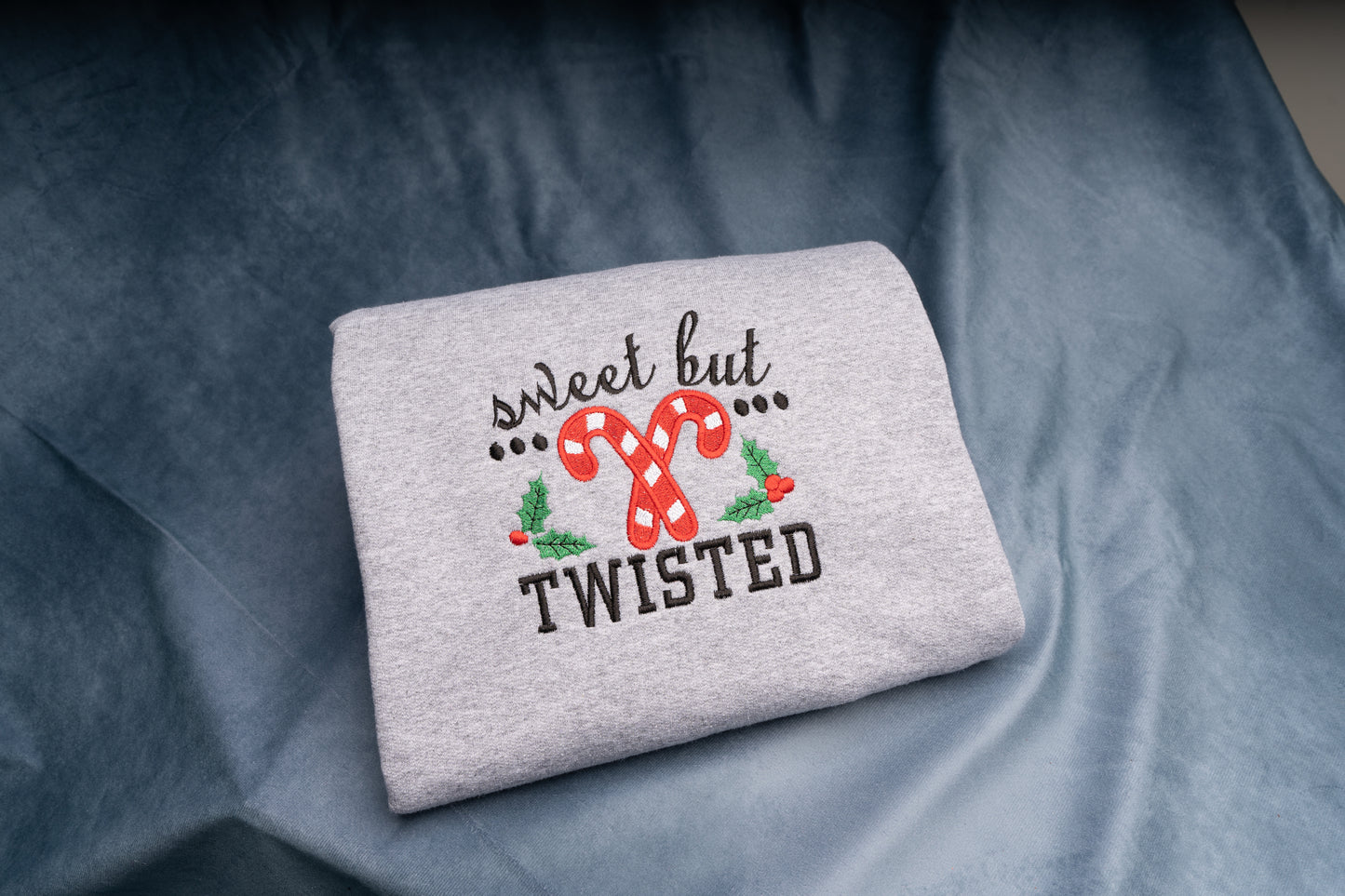 Sweet But Twisted Embroidered Sweatshirt