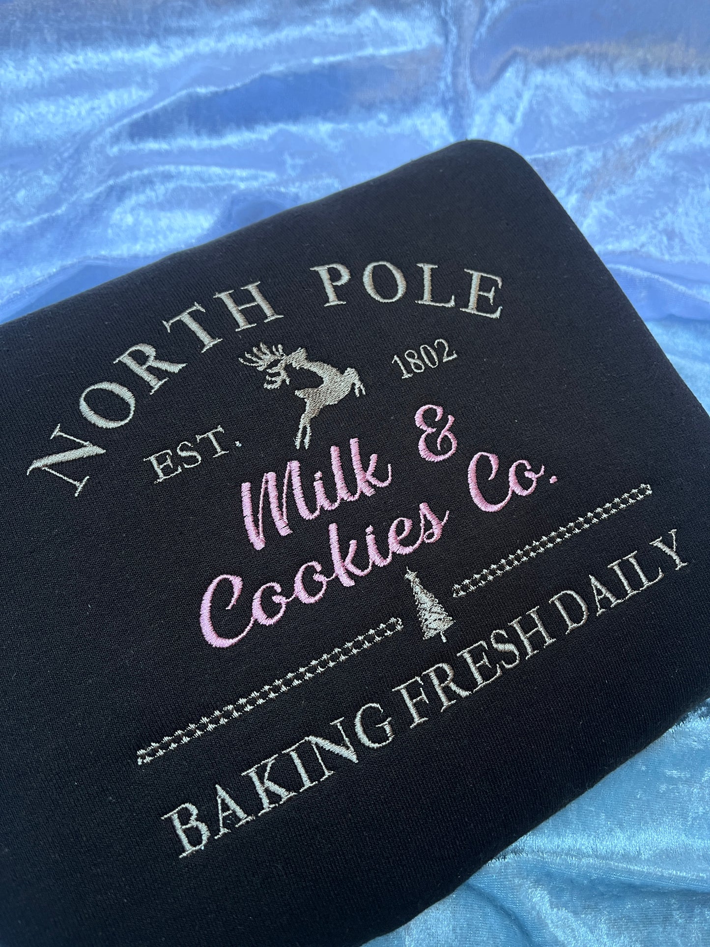 North Pole Embroidered Sweatshirt