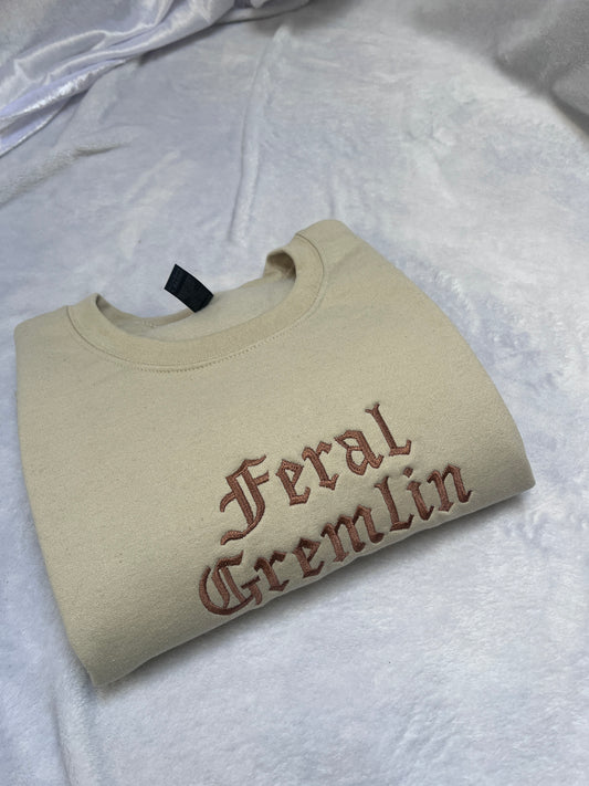 LARGE feral gremlin sweatshirt