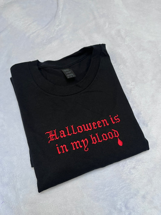 XL halloween is in my blood tee