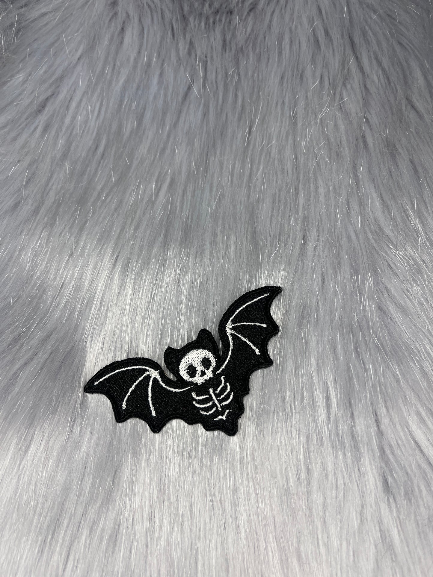 Bat Skeleton Embroidered Patch
