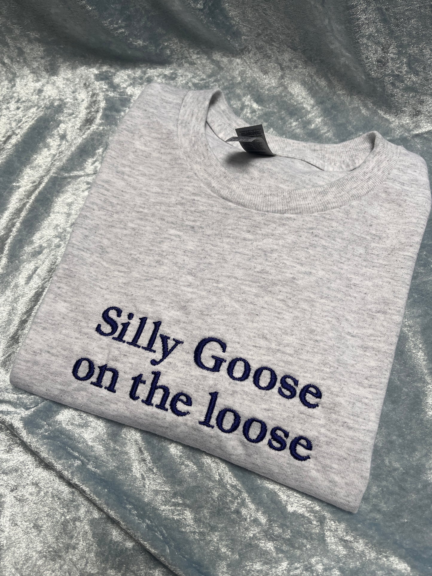 Silly Goose On The Loose Embroidered Tee
