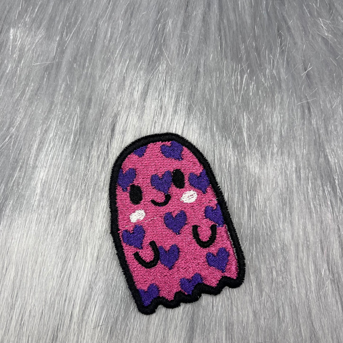 Heart Ghost Embroidered Patch