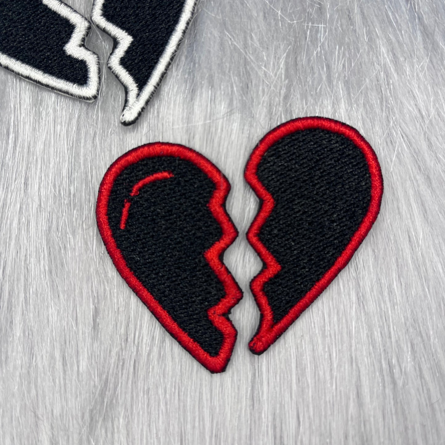 Broken Heart Embroidered Patch