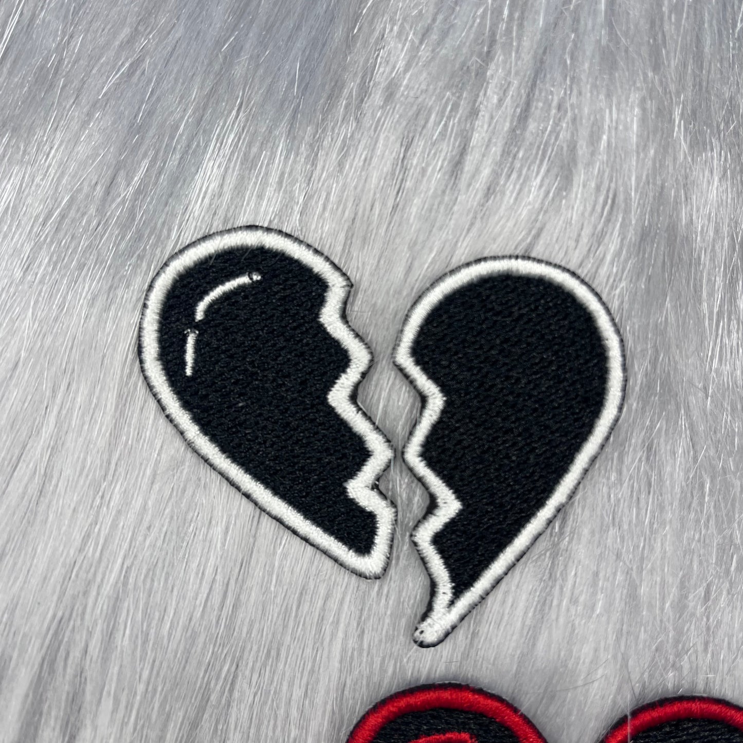 Broken Heart Embroidered Patch