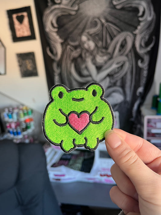 Fiona The Frog Embroidered Patch