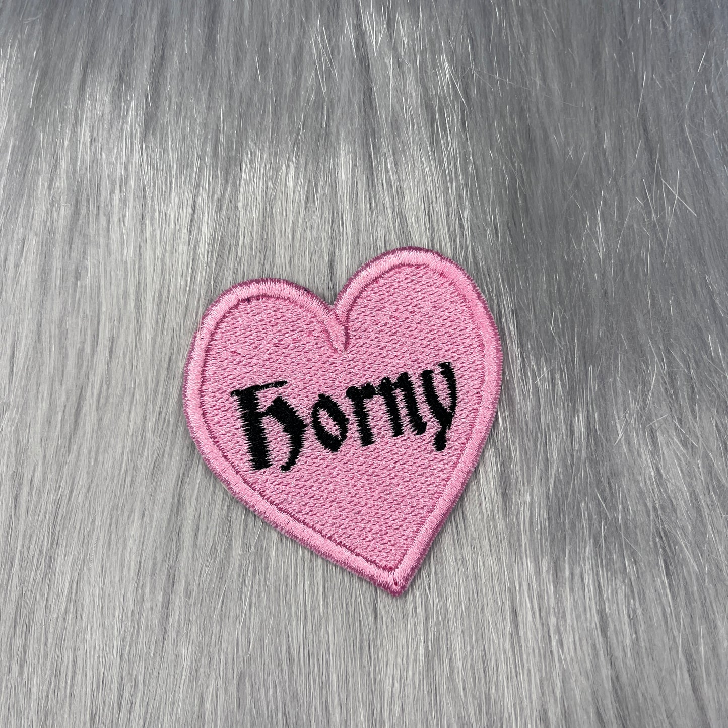 Horny Heart Embroidered Pacth