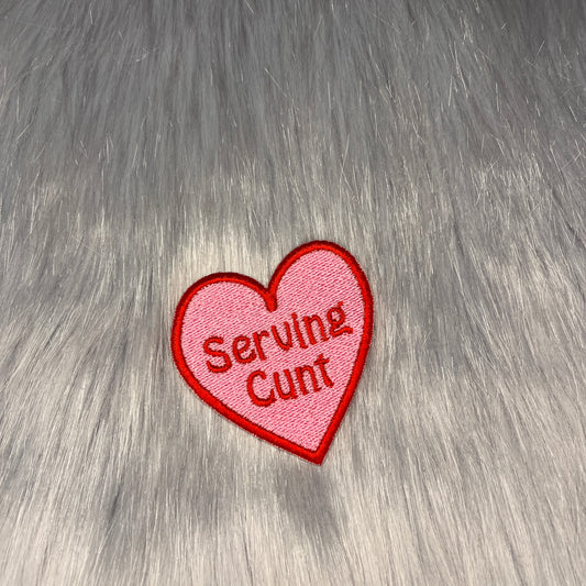 Serving Cunt Embroidered Patch