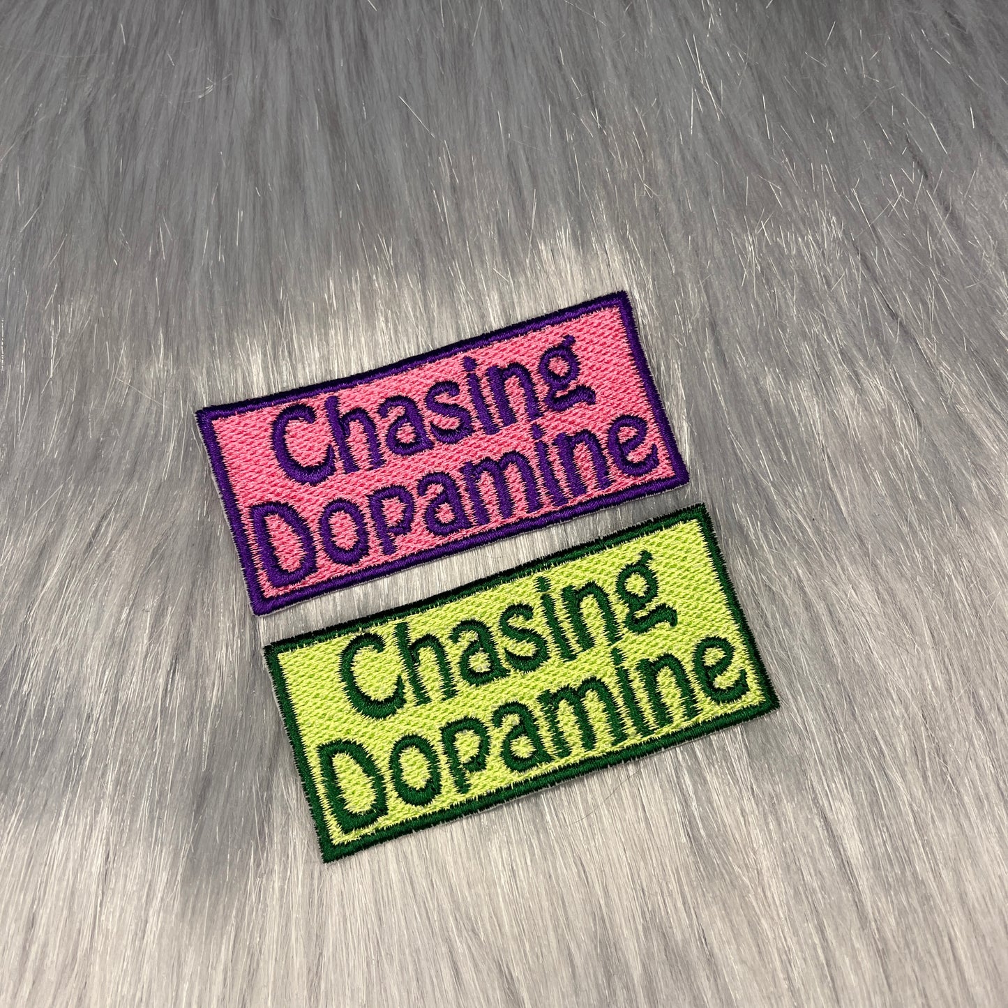 Chasing Dopamine Embroidered Patch