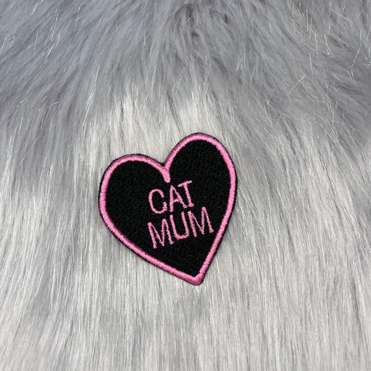 Cat Mum Embroidered Patch