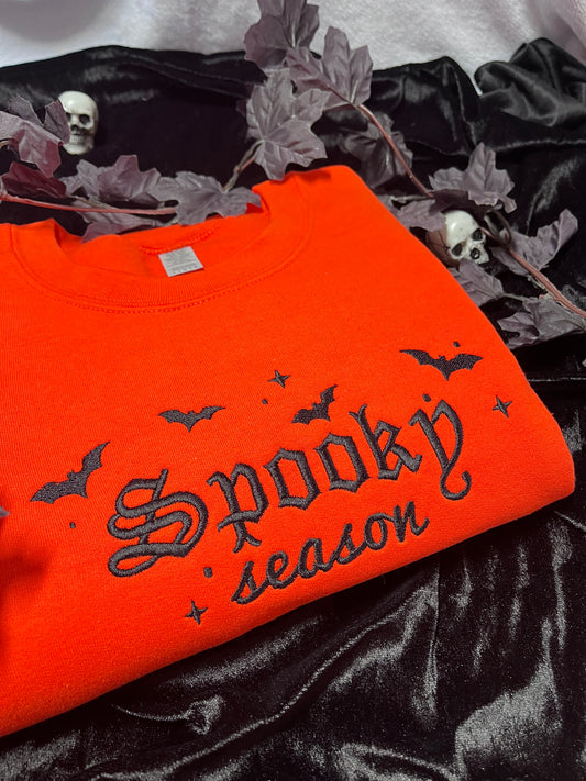 Spooky Season Embroidered Sweatshirt