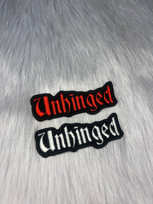 Unhinged Embrodiered Patch