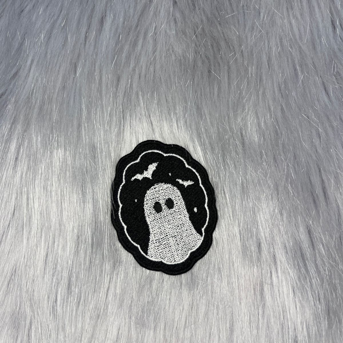 Ghost and Bat Embroidered Patch