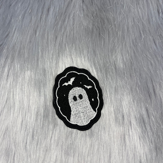 Ghost and Bat Embroidered Patch