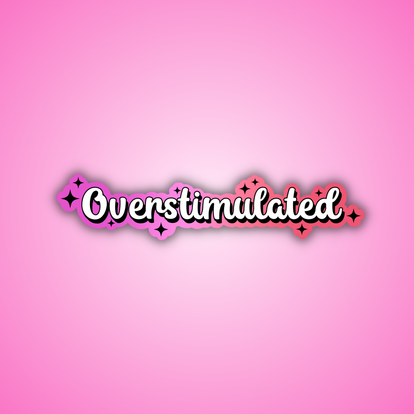 Overstimulated Sticker