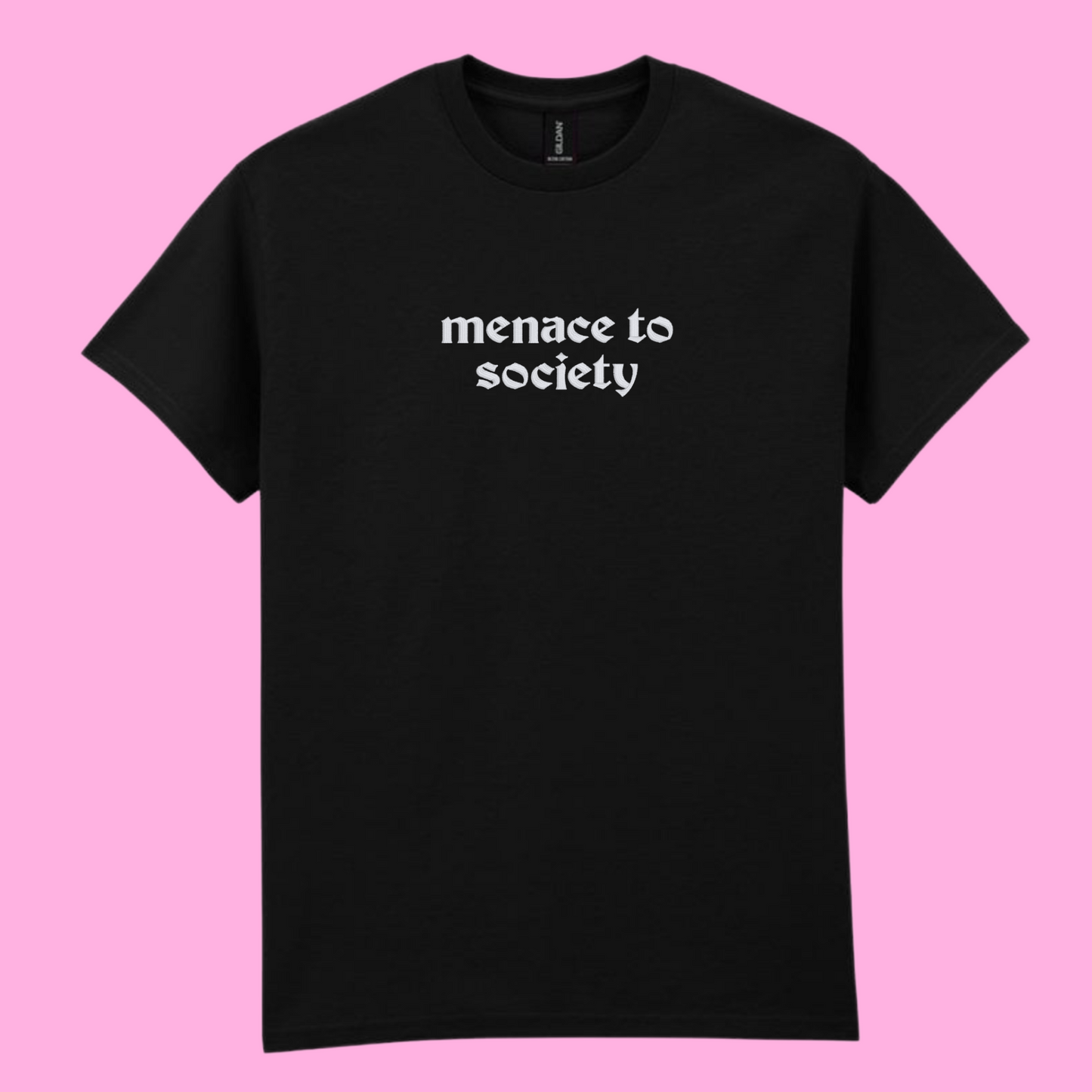 Menace To Society Embroidered T-Shirt