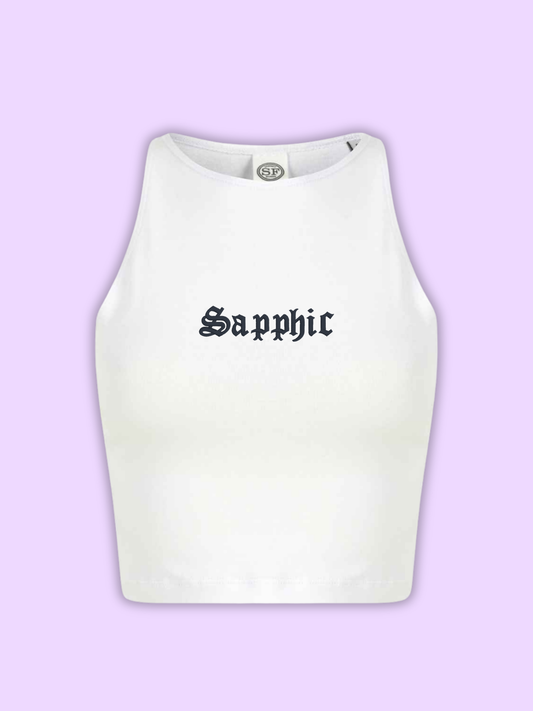 Sapphic Cropped Tank Top