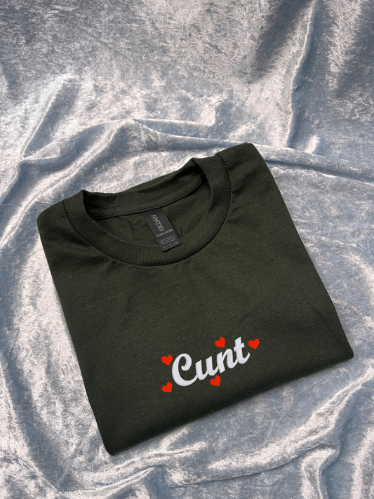 Cunt Embroidered T-Shirt
