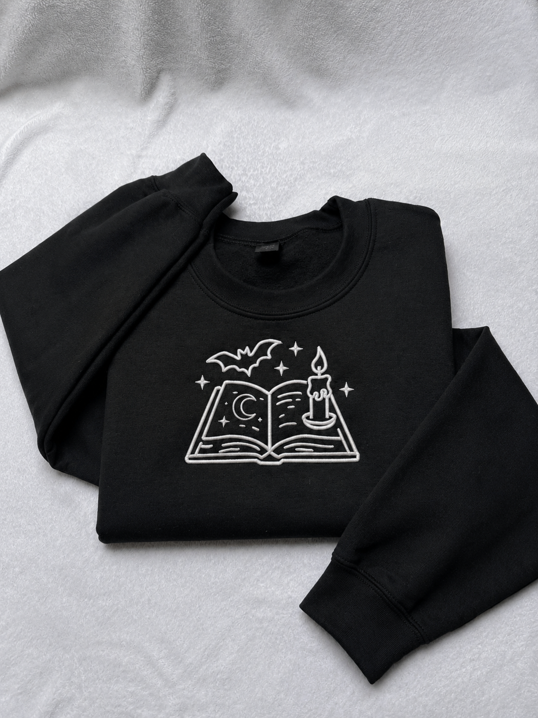 Witch's Spell book Embroidered Sweatshirt