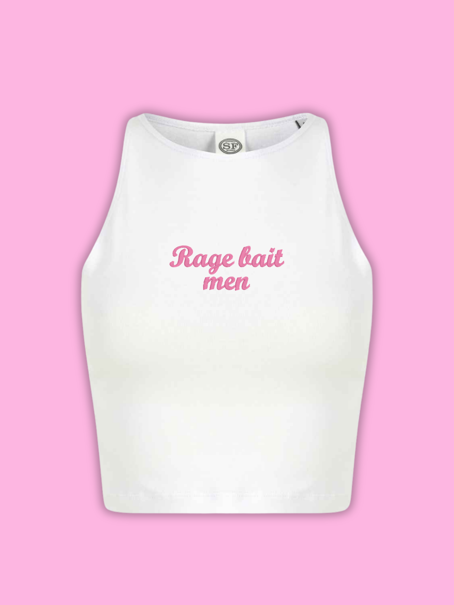 Rage Bait Men Cropped Tank Top