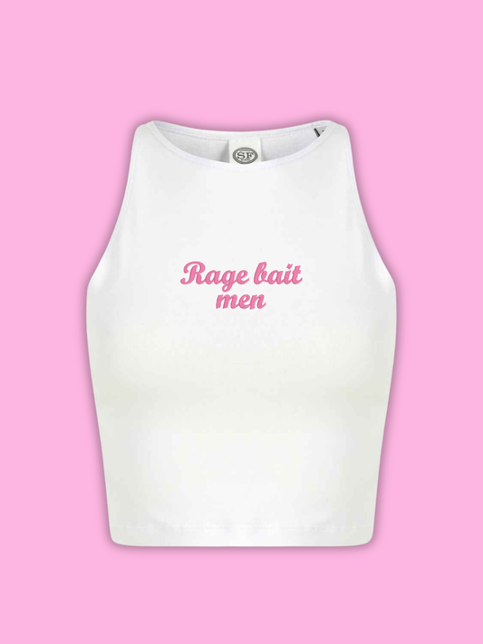Rage Bait Men Cropped Tank Top