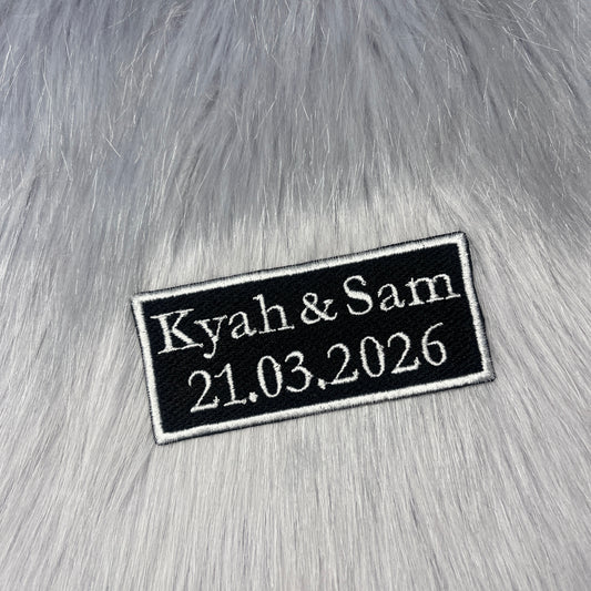 Personalised Name and Date Patch