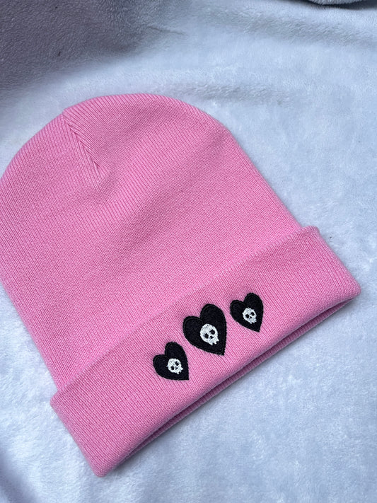 Skull Heart Beanie