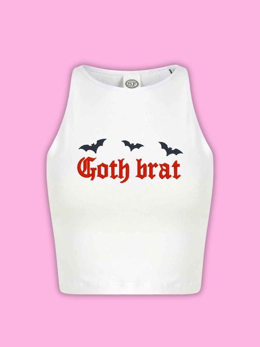 Goth Brat Cropped Tank Top