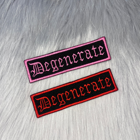Degenerate Embroidered Patch