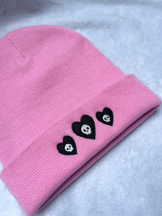 Skull Heart Beanie