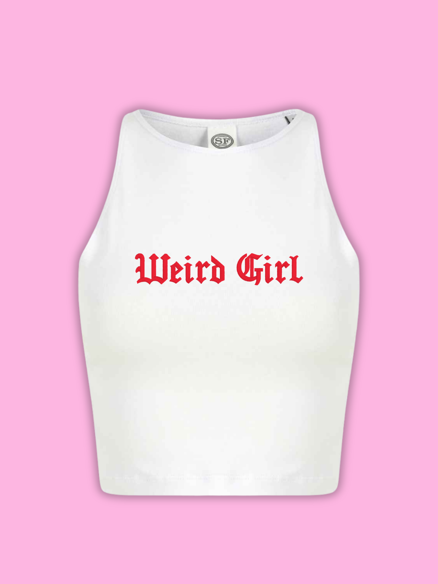 Weird Girl Cropped Tank Top