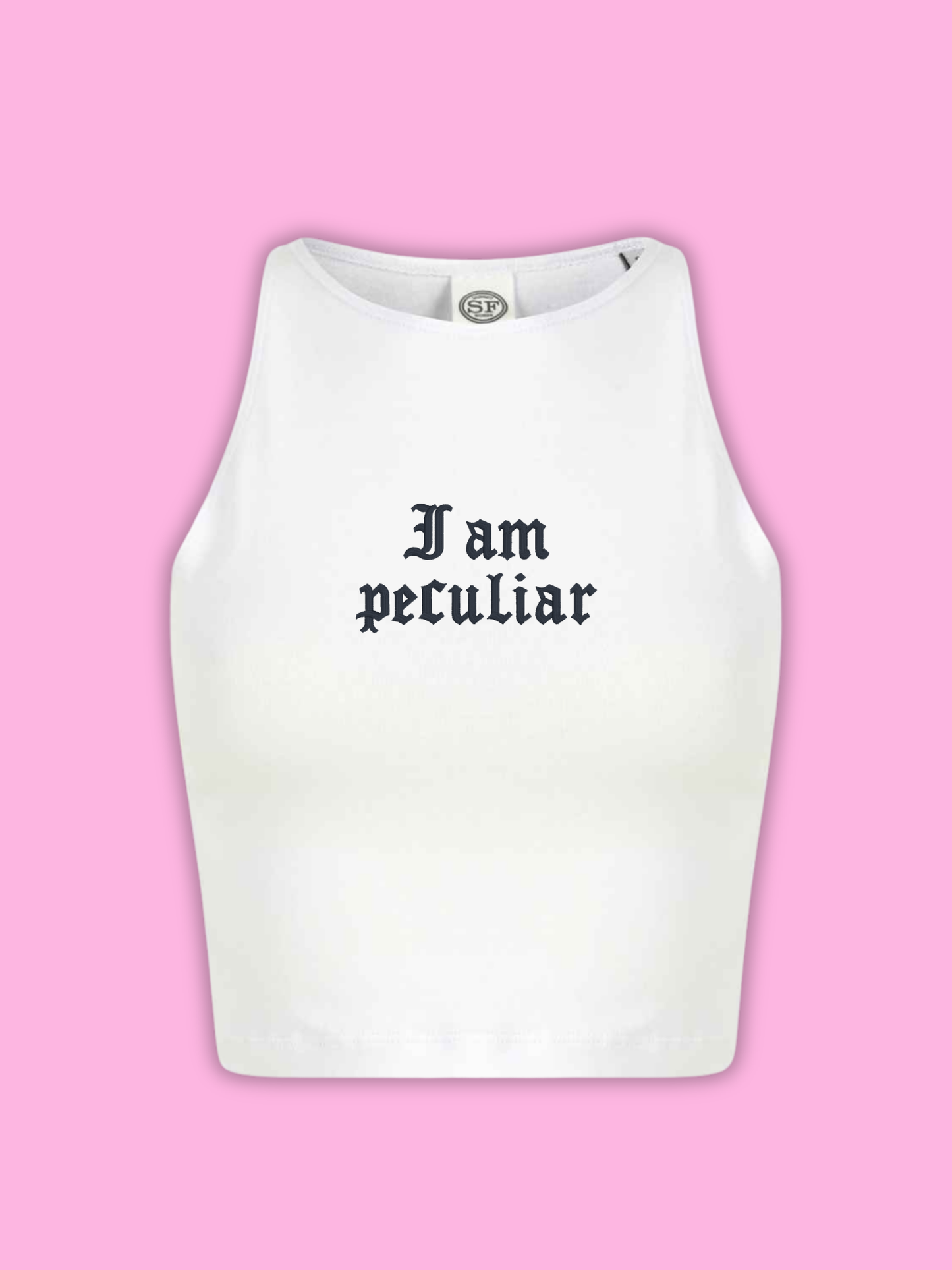 I Am Peculiar Cropped Tank Top