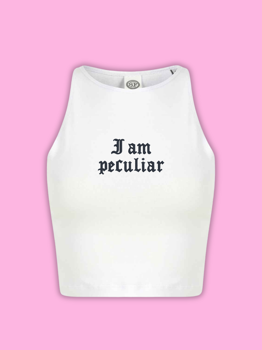 I Am Peculiar Cropped Tank Top