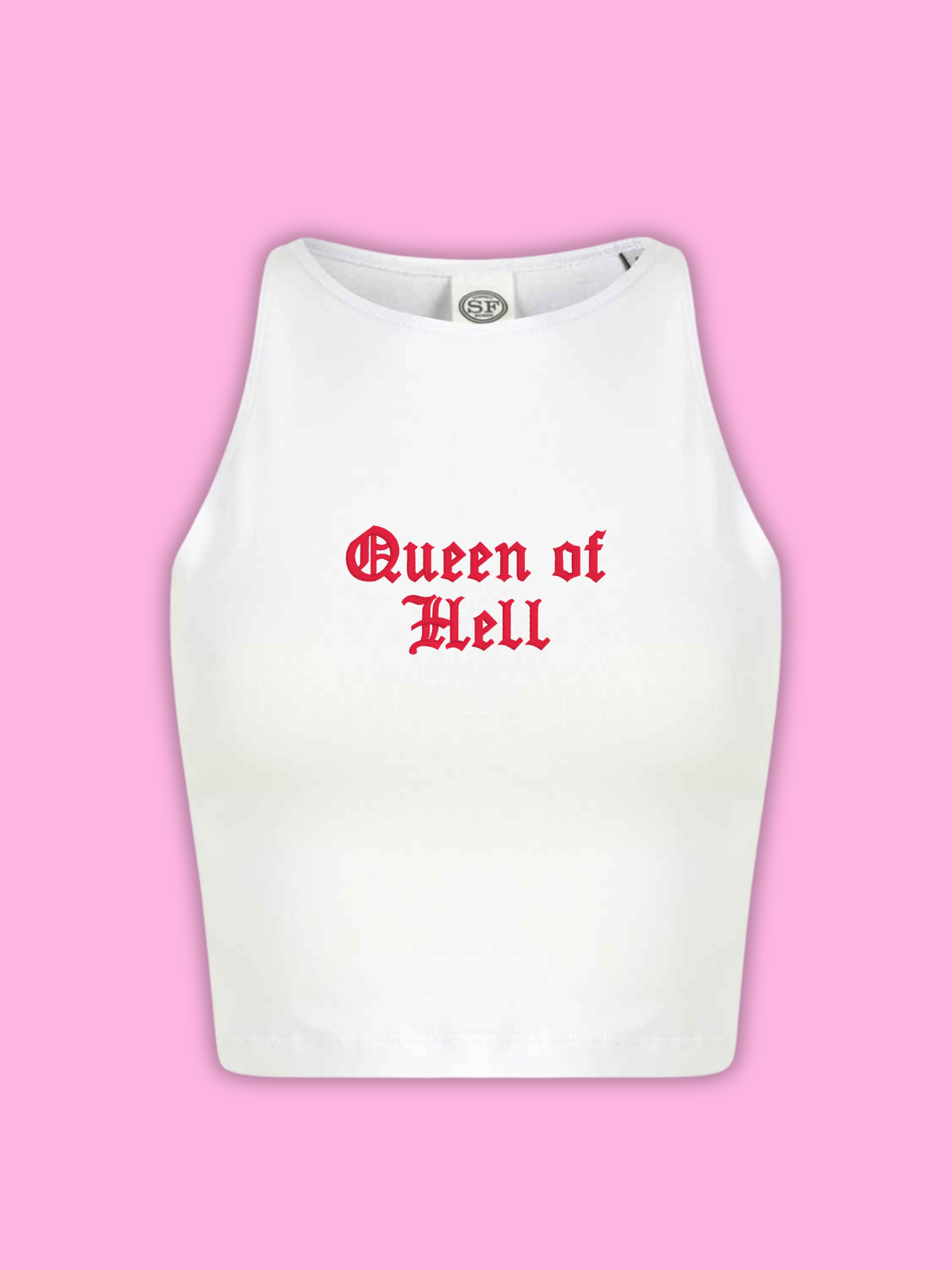 Queen Of Hell Cropped Tank Top