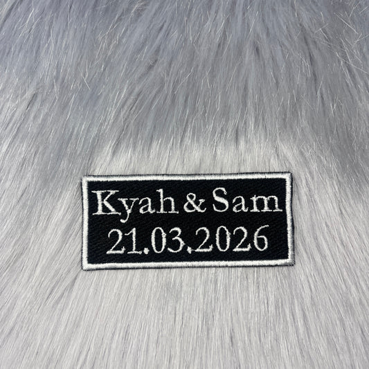 Personalised Name and Date Patch