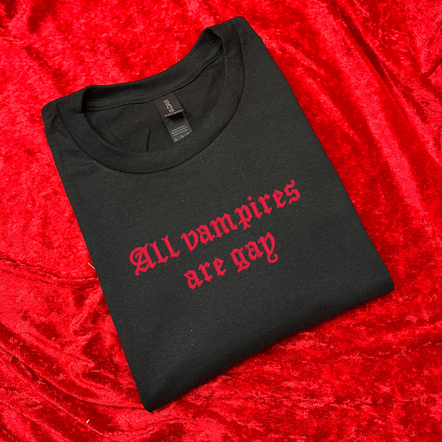 All Vampires Are Gay Embroidered Sweatshirt / T-Shirt