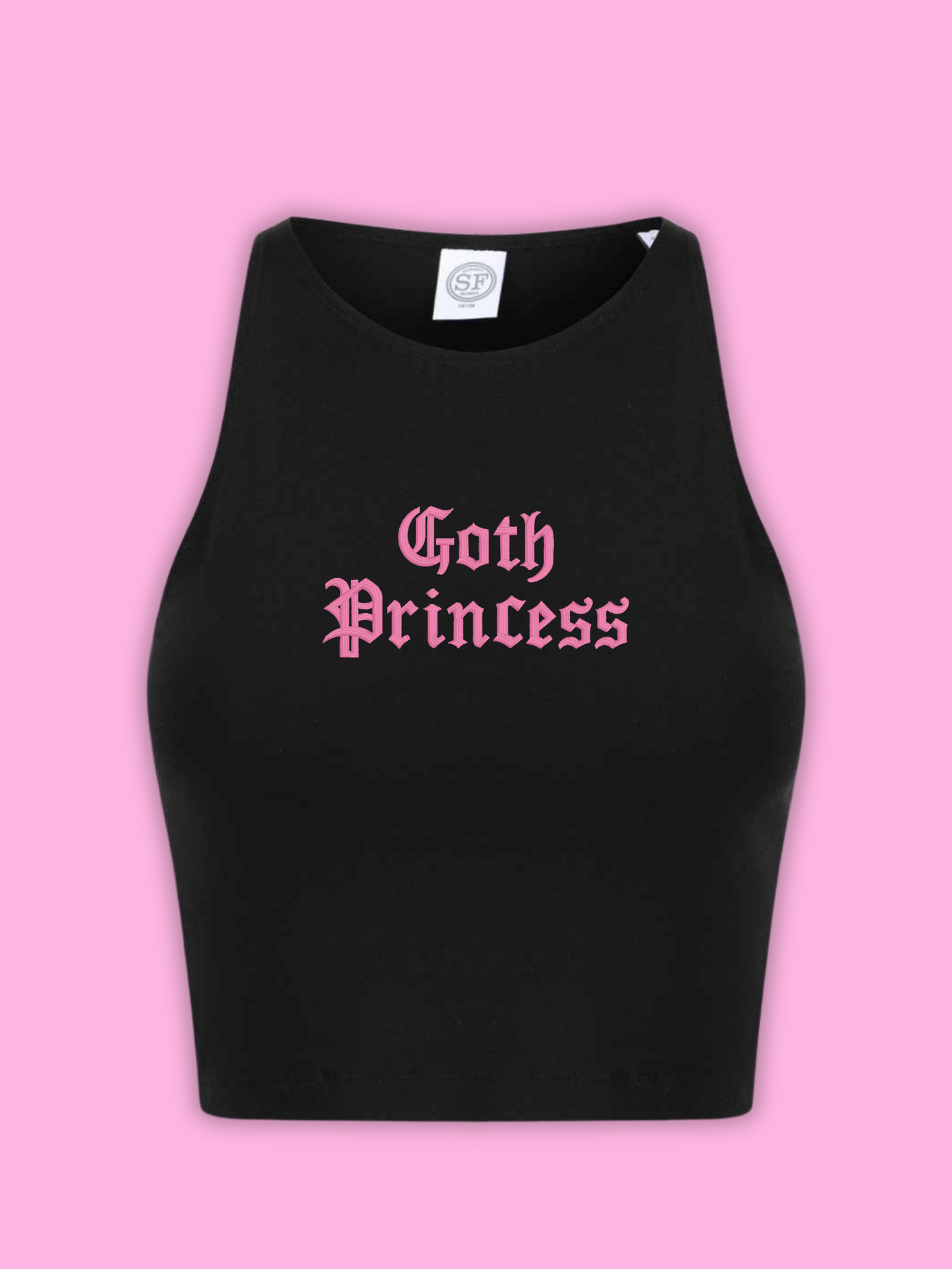 Goth Princess Cropped Tank Top