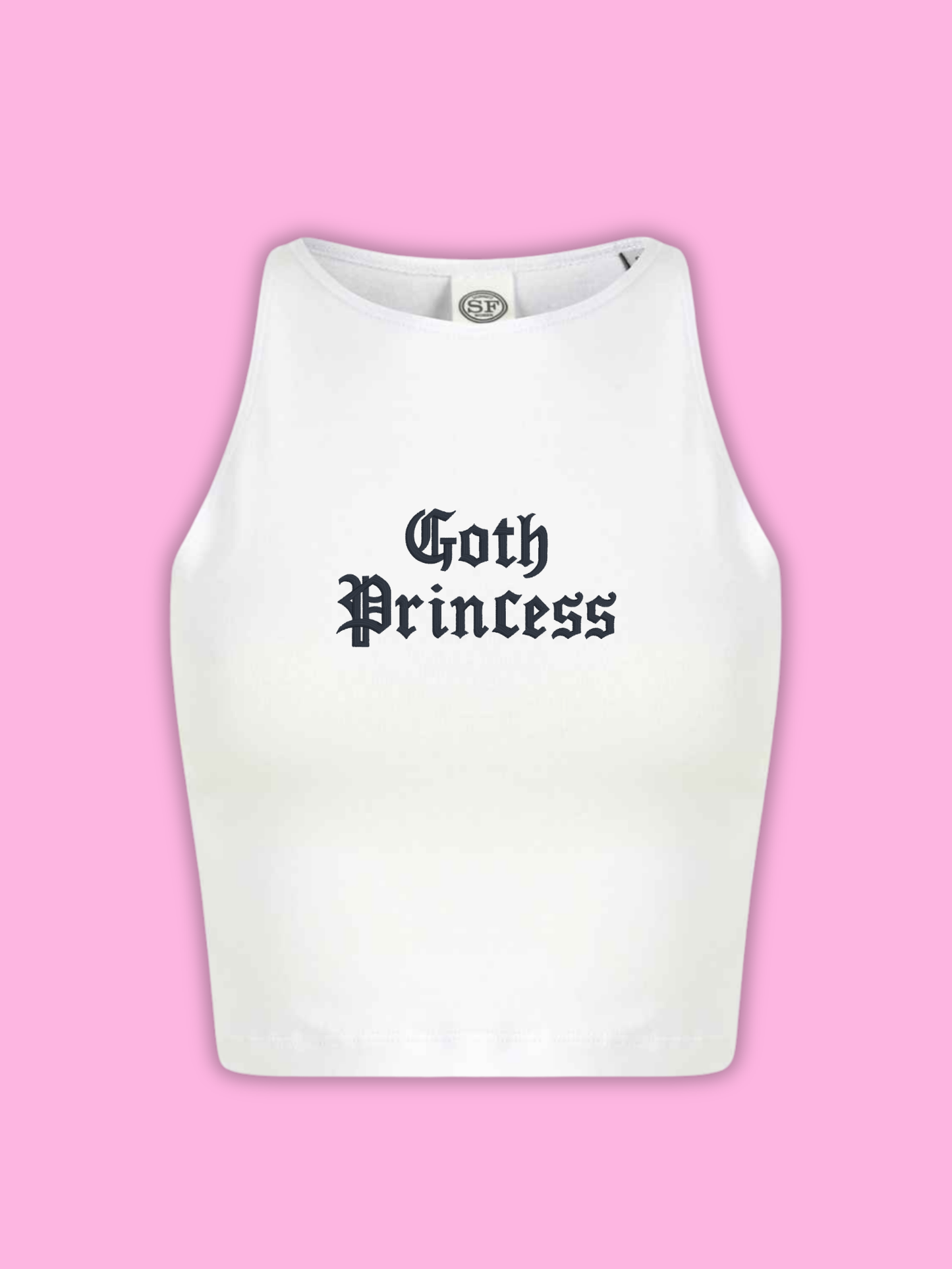 Goth Princess Cropped Tank Top