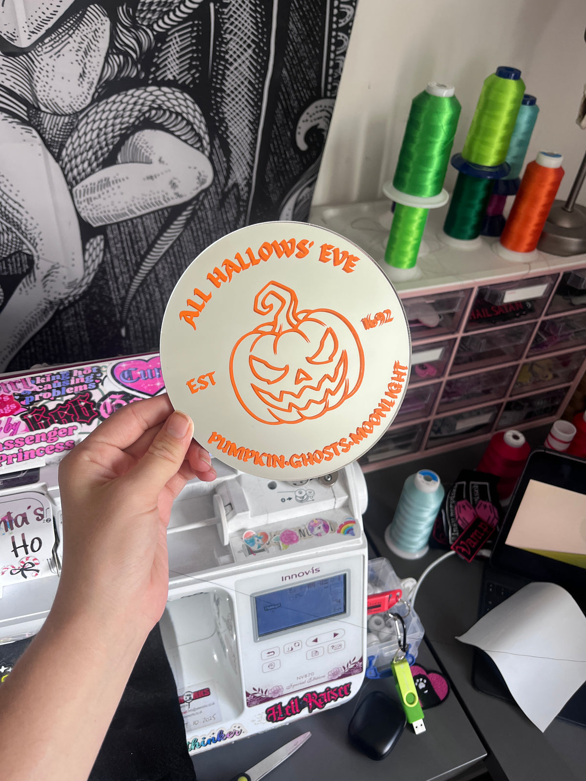 Pumpkin All Hallows’ Eve Mirror